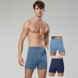 남성 베이직 인견 트렁크 3매입